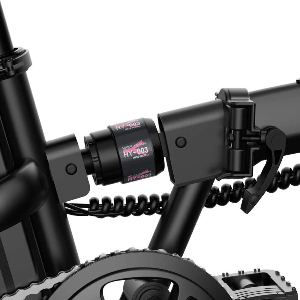 14″ Folding Electric Bike for Adults, 500W Motor, 40 Miles | 48V 375Wh Battery | UL 2849 Certification | 20MPH Speed | Mini E Bike for Adults