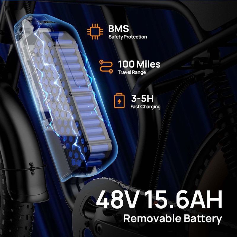 URLIFE T2 20" Electric Dirt Bike 745W Motor 48V 15.6Ah Battery